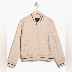 Sanctuary Marilyn Bomber Quilted Jacket Toasted Almond Size XXL